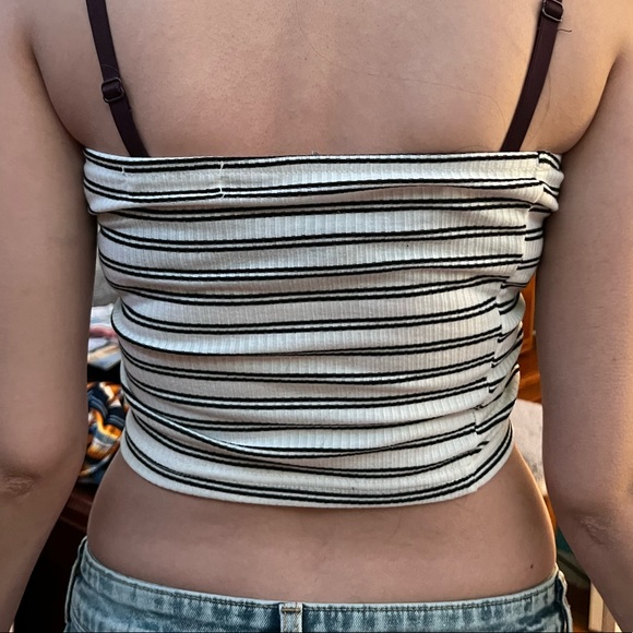Striped cropped tube top - Picture 3 of 3